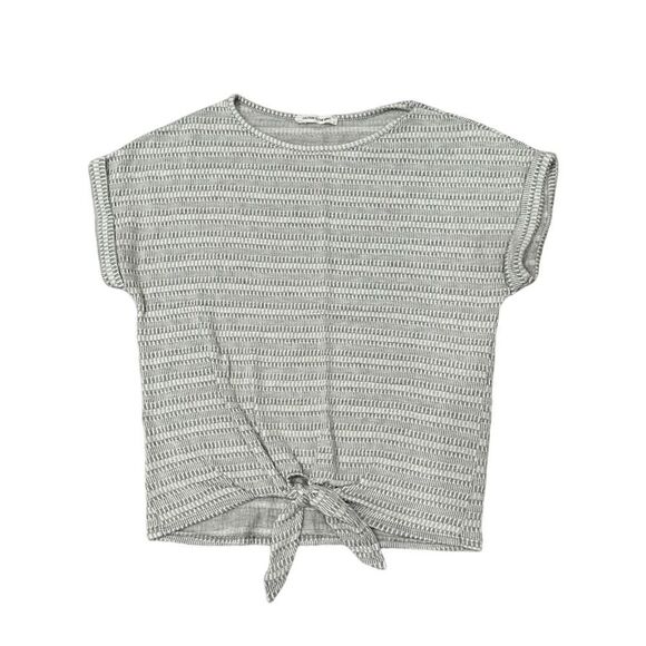Caution To The Wind Front Tie Tee - Picture 1 of 5